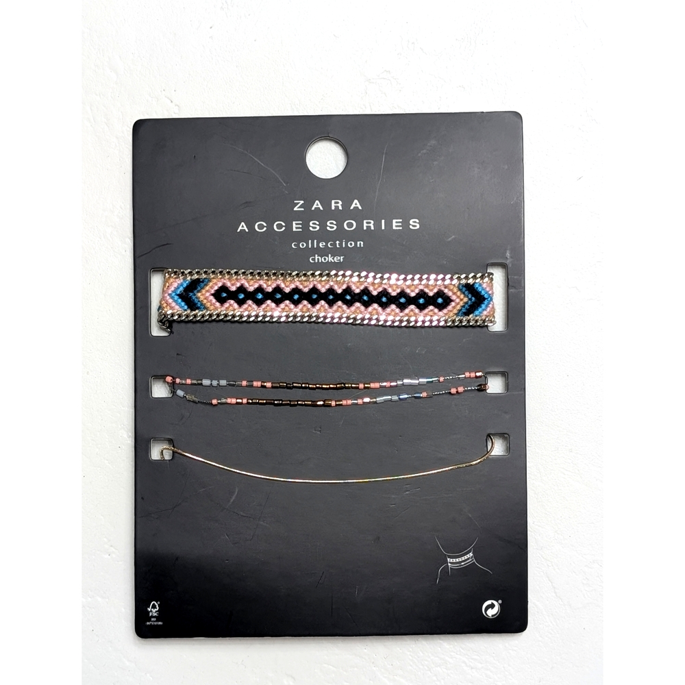ZARA 3 Piece Set Choker Necklace